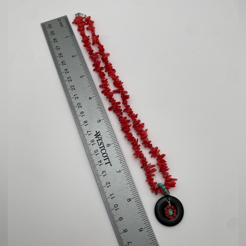 Gemstone Beaded Flower Necklace with 925 Sterling Silver Clasp - Picture 4 of 6